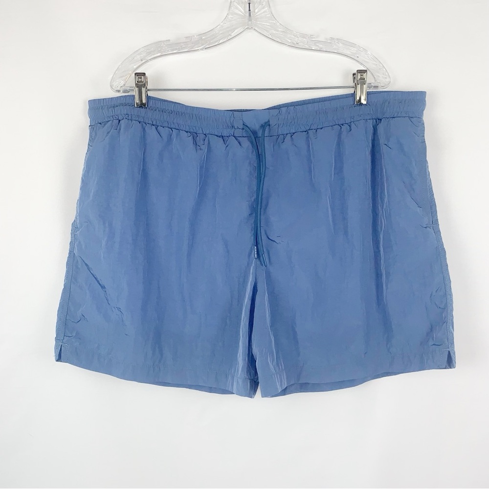 Abercrombie & Fitch Blue Relaxed Fit Swim Trunks 5.5" Inseam